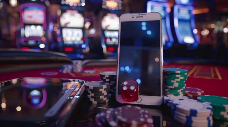 Pengguna sedang menikmati pengumuman resmi dengan smartphone secara aman dan mudah